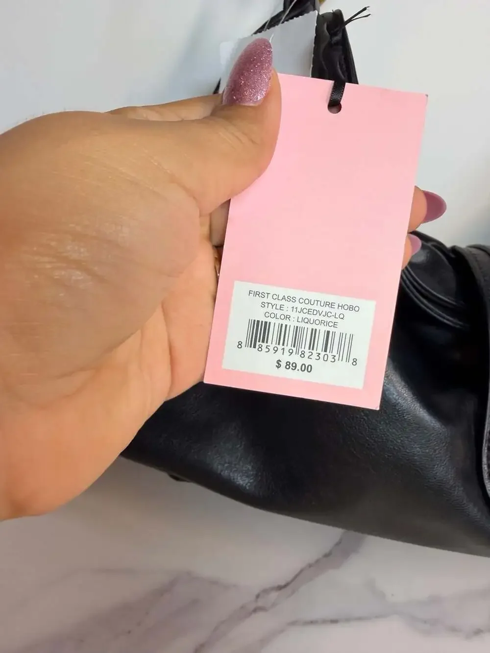 Juicy Couture First Class Couture Hobo Black Liquorice Shoulder Bag
